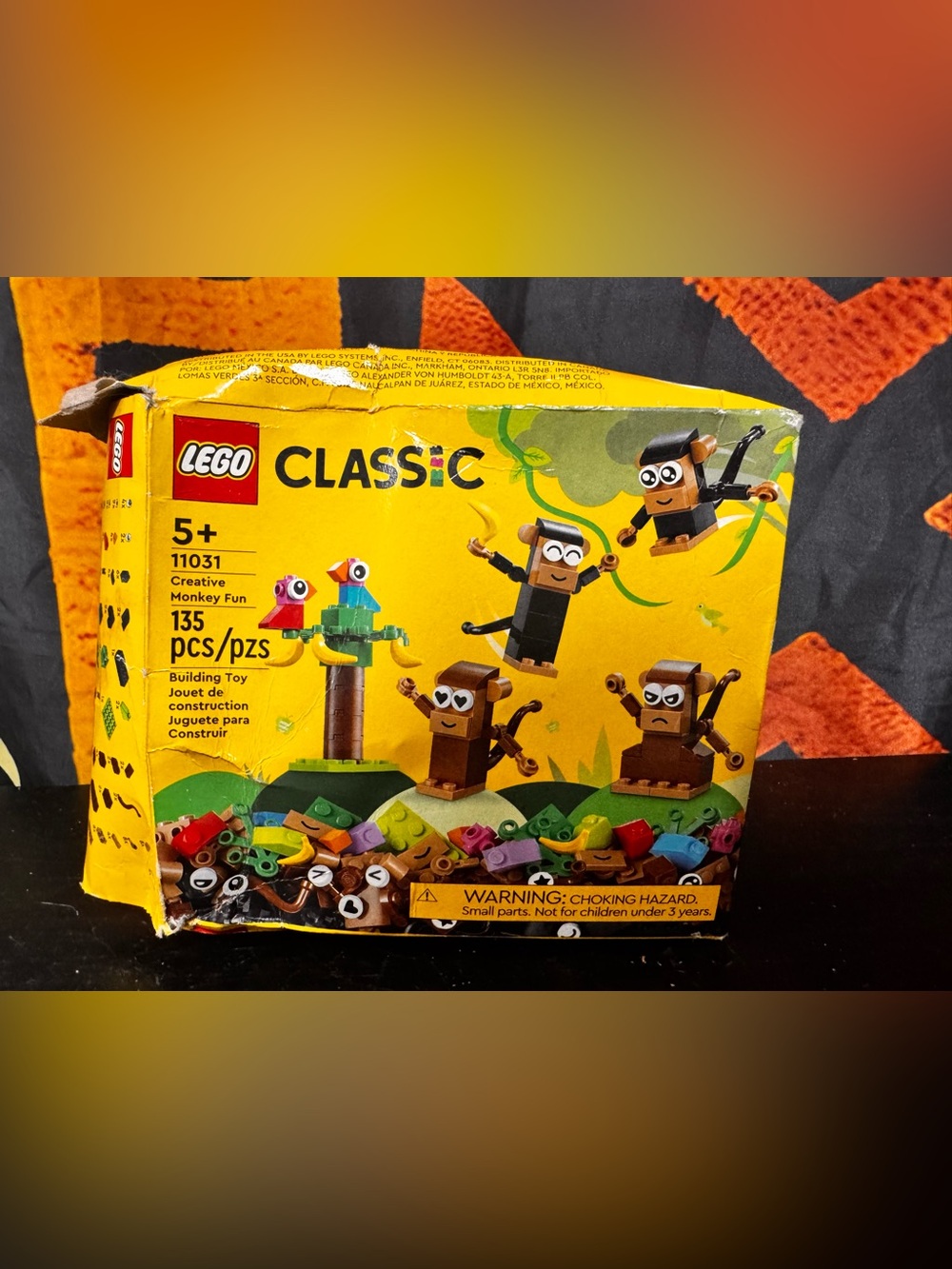 Lego Classic Brown Brick Buddies Set with Yellow Box